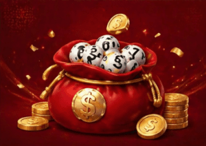 lottery red panel